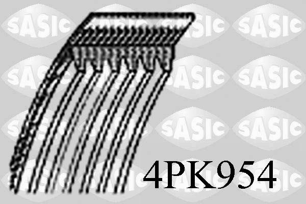 Sasic 4PK954 - Cinghia Poly-V autozon.pro