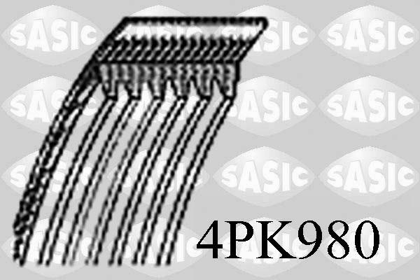 Sasic 4PK980 - Cinghia Poly-V autozon.pro