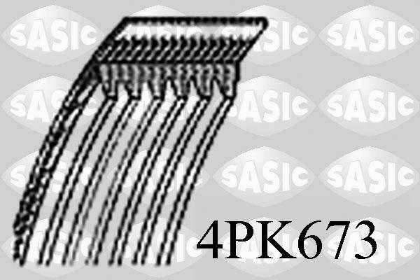 Sasic 4PK673 - Cinghia Poly-V autozon.pro