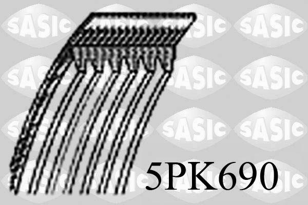 Sasic 5PK690 - Cinghia Poly-V autozon.pro