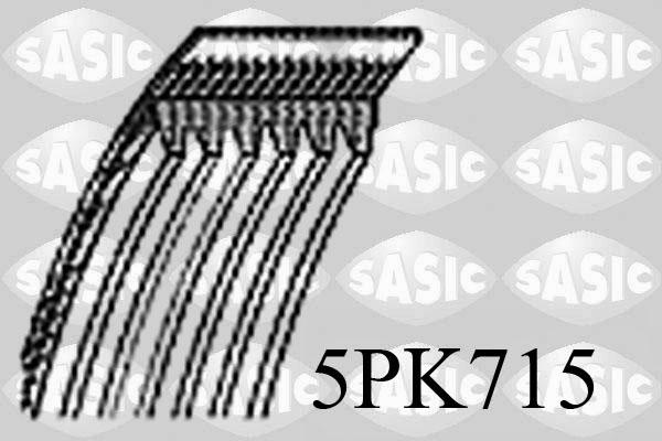 Sasic 5PK715 - Cinghia Poly-V autozon.pro