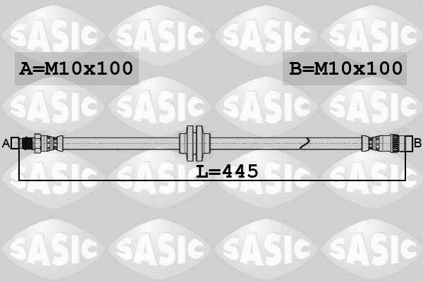 Sasic 6604041 - Flessibile del freno autozon.pro