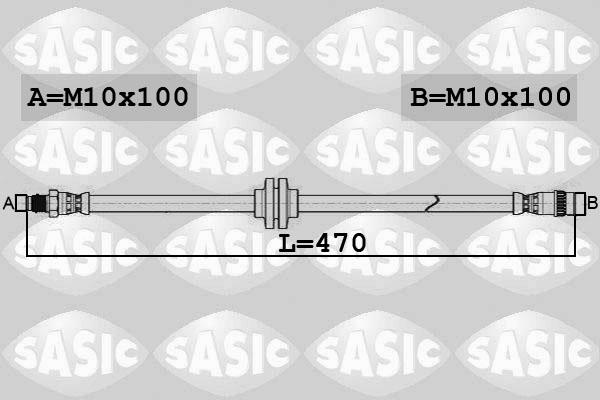 Sasic 6604042 - Flessibile del freno autozon.pro