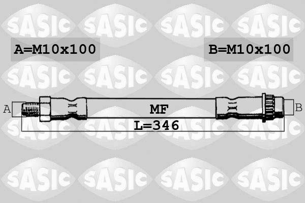 Sasic SBH4080 - Flessibile del freno autozon.pro