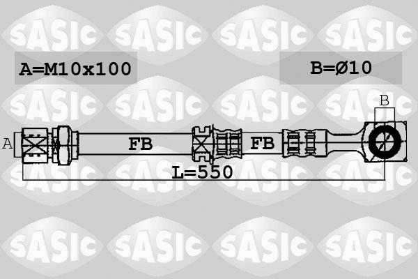 Sasic 6606099 - Flessibile del freno autozon.pro