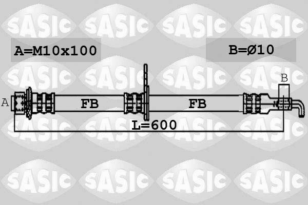 Sasic 6606055 - Flessibile del freno autozon.pro