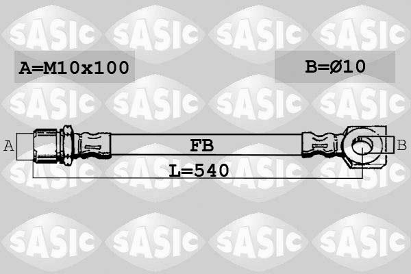 Sasic 6606050 - Flessibile del freno autozon.pro