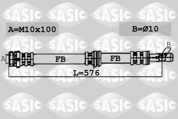 Sasic 6606064 - Flessibile del freno autozon.pro