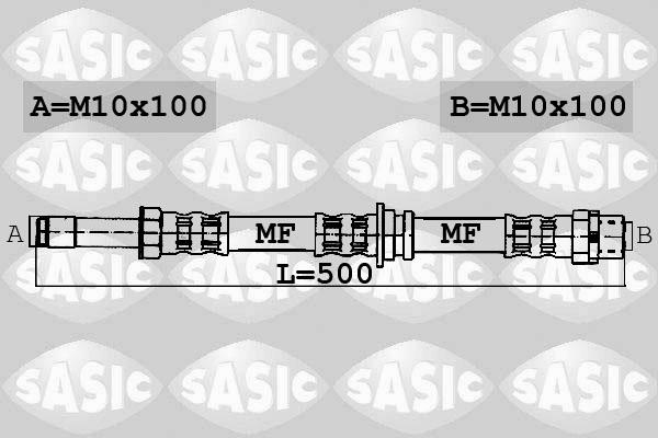 Sasic 6606068 - Flessibile del freno autozon.pro