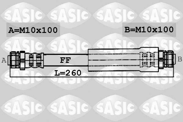 Sasic 6606009 - Flessibile del freno autozon.pro