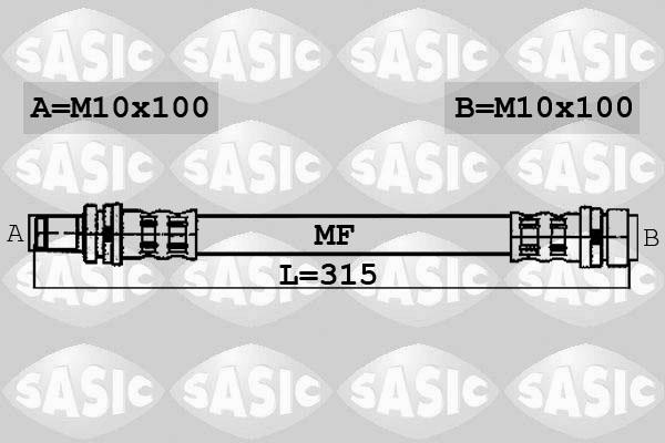 Sasic 6606004 - Flessibile del freno autozon.pro