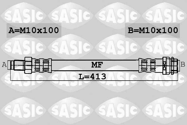 Sasic 6606007 - Flessibile del freno autozon.pro