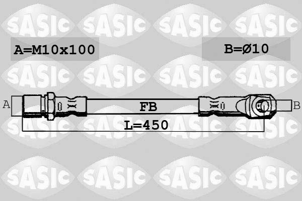 Sasic 6606015 - Flessibile del freno autozon.pro