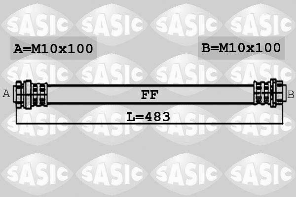 Sasic 6606030 - Flessibile del freno autozon.pro