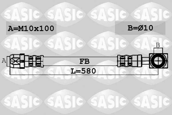 Sasic 6606021 - Flessibile del freno autozon.pro