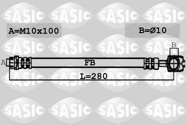 Sasic 6606079 - Flessibile del freno autozon.pro