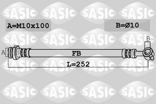 Sasic 6606152 - Flessibile del freno autozon.pro