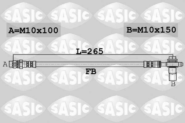 Sasic 6606169 - Flessibile del freno autozon.pro