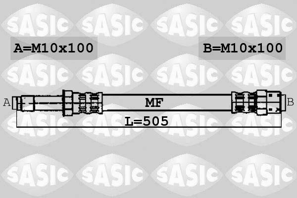 Sasic 6606111 - Flessibile del freno autozon.pro