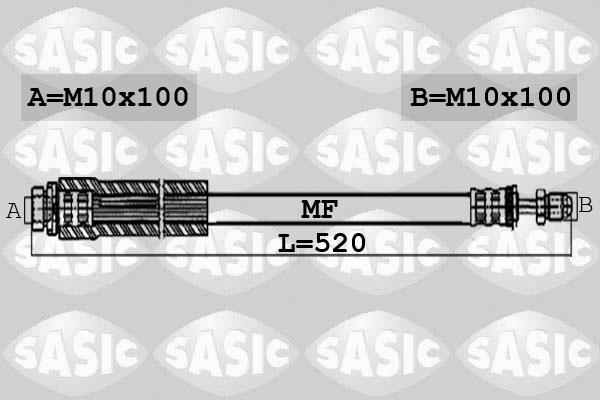 Sasic 6606188 - Flessibile del freno autozon.pro