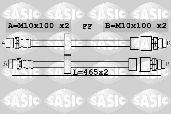 Sasic 6606249 - Flessibile del freno autozon.pro