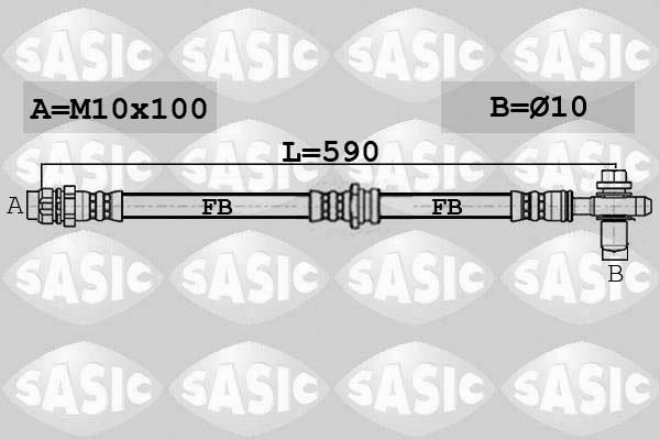 Sasic 6606254 - Flessibile del freno autozon.pro