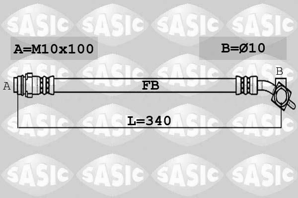 Sasic 6606219 - Flessibile del freno autozon.pro