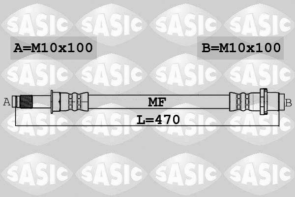 Sasic 6606230 - Flessibile del freno autozon.pro