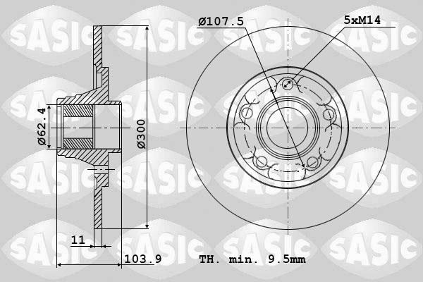 Sasic 6104045 - Discofreno autozon.pro