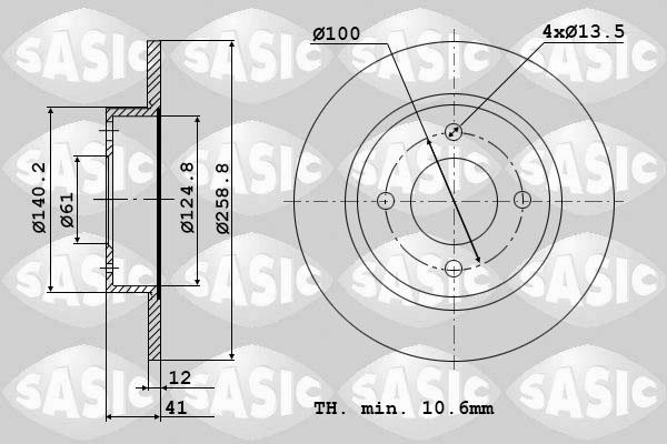 Sasic 6104001 - Discofreno autozon.pro