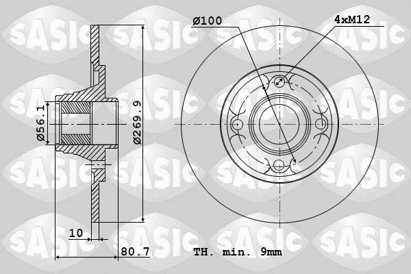 Sasic 6104019 - Discofreno autozon.pro