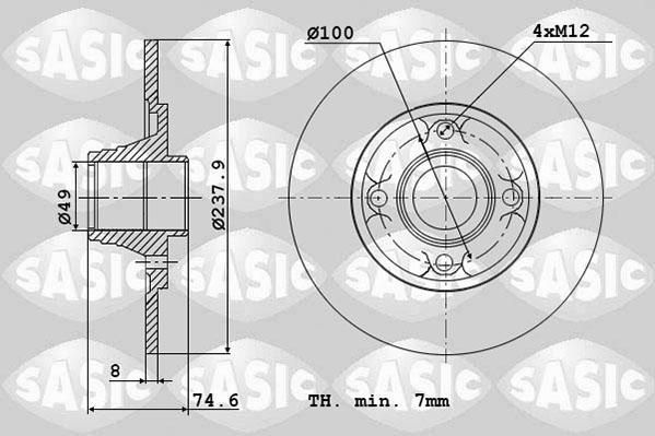 Sasic 6104015 - Discofreno autozon.pro