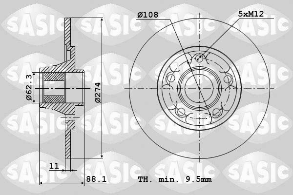 Sasic 6104030 - Discofreno autozon.pro