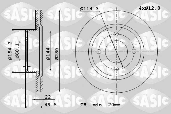 Sasic 6106043 - Discofreno autozon.pro