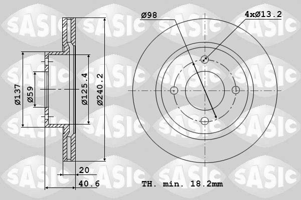 Sasic 6106001 - Discofreno autozon.pro