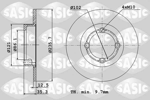 Sasic 6106111 - Discofreno autozon.pro