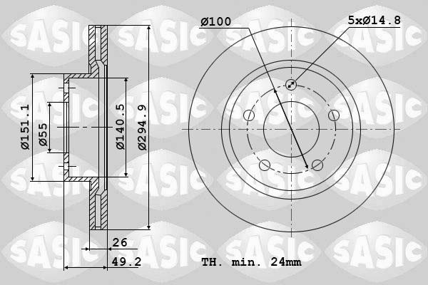 Sasic 6106124 - Discofreno autozon.pro