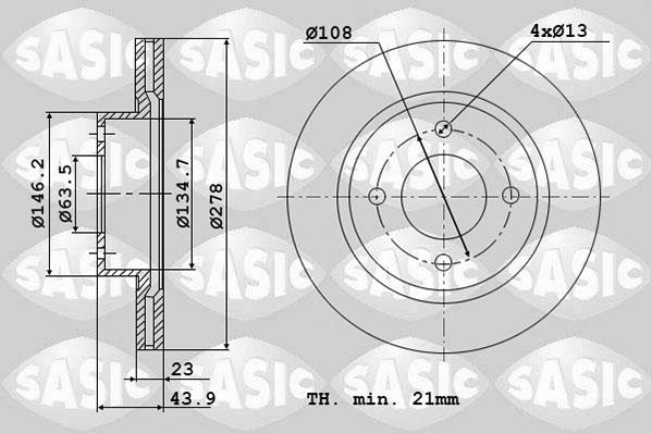 Sasic 6106293 - Discofreno autozon.pro