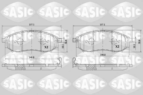 Sasic 6214036 - Kit pastiglie freno, Freno a disco autozon.pro