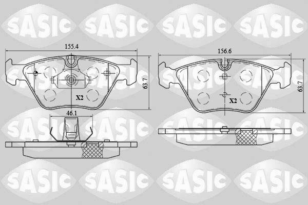 Sasic 6216099 - Kit pastiglie freno, Freno a disco autozon.pro