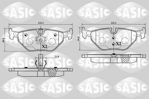 Sasic 6216053 - Kit pastiglie freno, Freno a disco autozon.pro