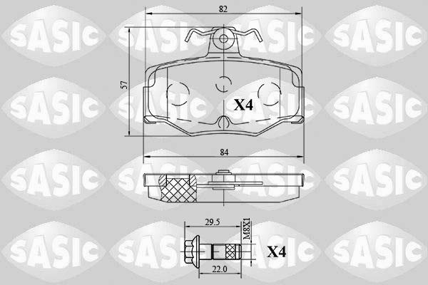 Sasic 6216084 - Kit pastiglie freno, Freno a disco autozon.pro