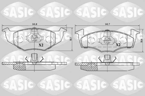 Sasic 6216028 - Kit pastiglie freno, Freno a disco autozon.pro