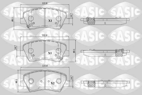 Sasic 6216195 - Kit pastiglie freno, Freno a disco autozon.pro