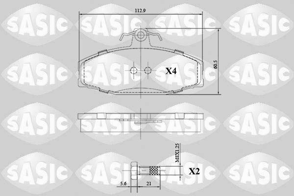 Sasic 6216141 - Kit pastiglie freno, Freno a disco autozon.pro