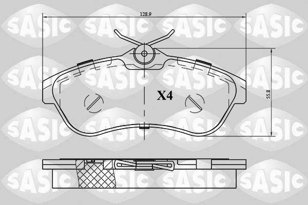 Sasic 6210044 - Kit pastiglie freno, Freno a disco autozon.pro