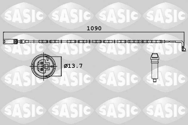 Sasic 6236001 - Contatto segnalazione, Usura past. freno / mat. d'attrito autozon.pro