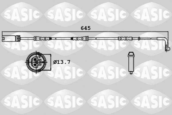 Sasic 6236003 - Contatto segnalazione, Usura past. freno / mat. d'attrito autozon.pro