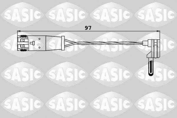 Sasic 6236002 - Contatto segnalazione, Usura past. freno / mat. d'attrito autozon.pro