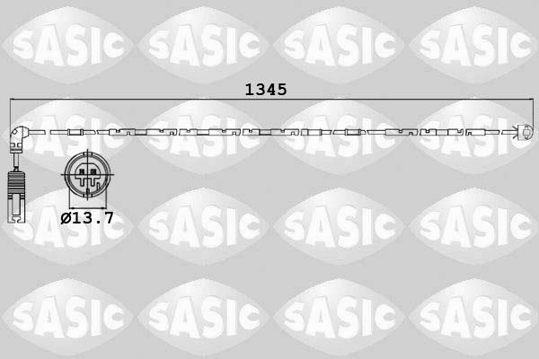 Sasic 6236012 - Contatto segnalazione, Usura past. freno / mat. d'attrito autozon.pro